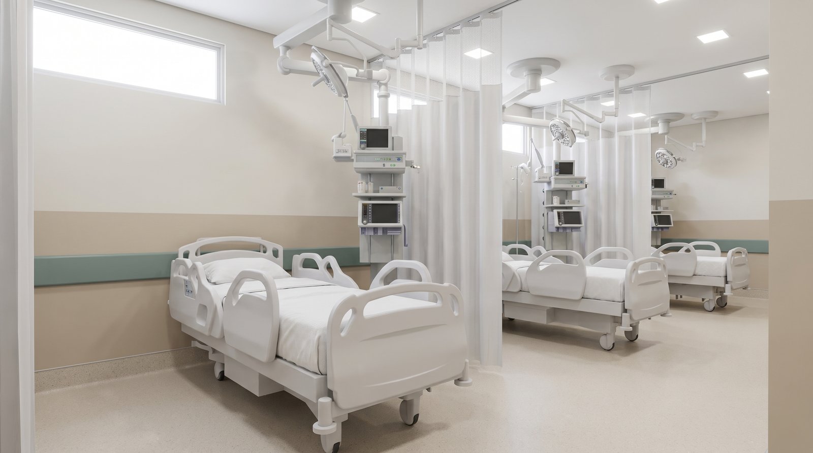 Ambiente hospitalar projetado pelo Espaço SoMa